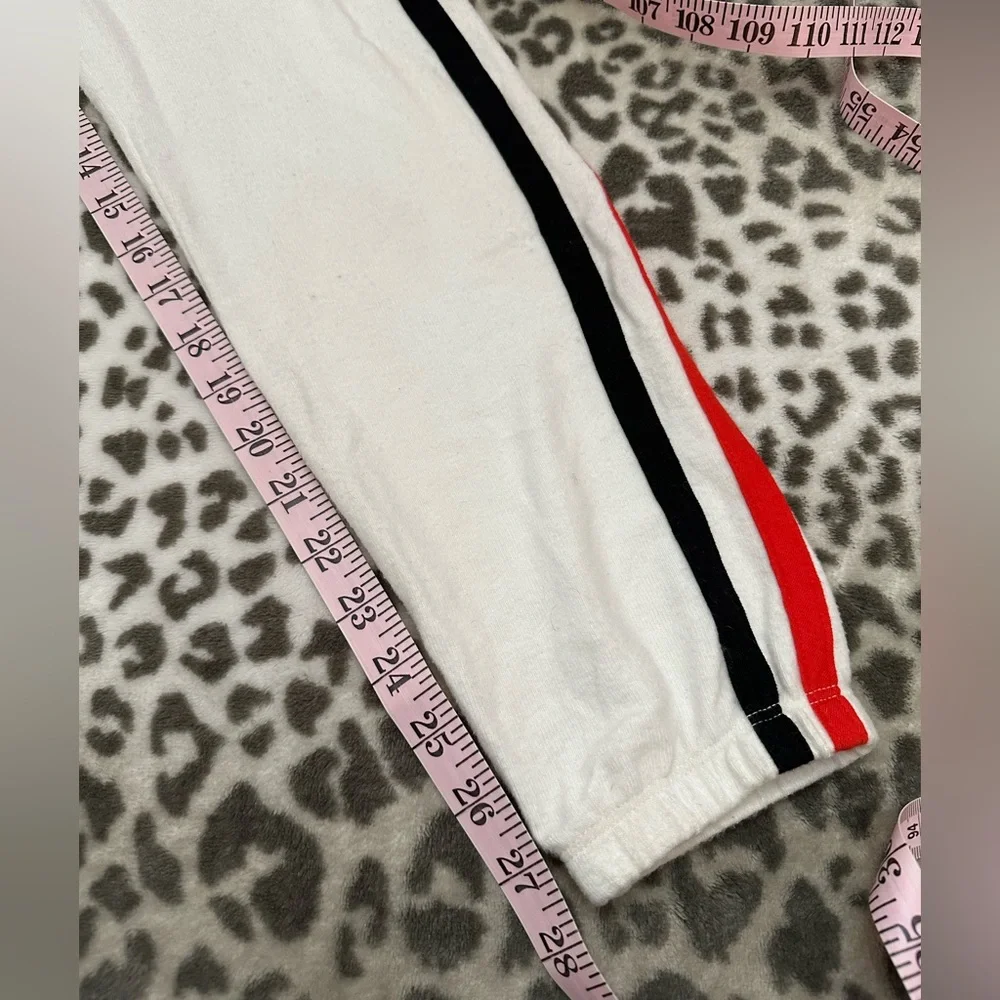 Wildfox Classic Heart Bottom Knox Pants Vintage Varsity Clean White Size Small